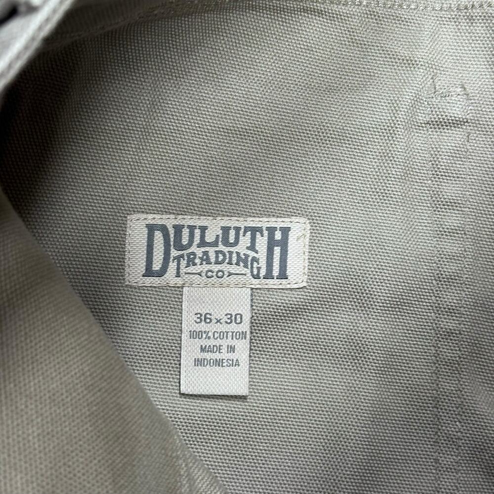 Duluth Trading Co. Men’s Canvas Work Pants Khaki - Size 36x30 - Picture 4 of 4